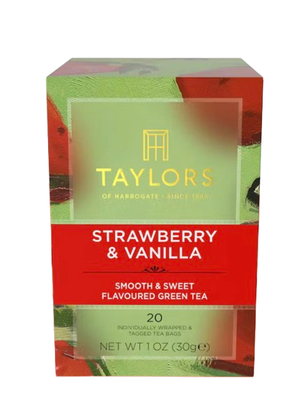 Té Verde de Frutilla & Vainilla caja 20 bolsas