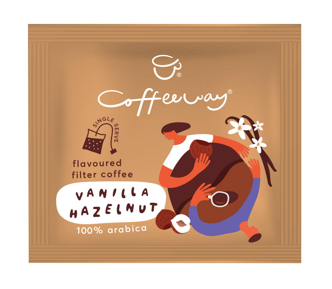 Café en bolsas sabor Vainilla y Avellana