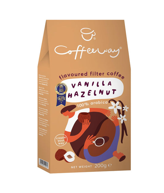 CAFÉ EN GRANO MOLIDO VAINILLA HAZELNUTT COFFEWAY 200 GR