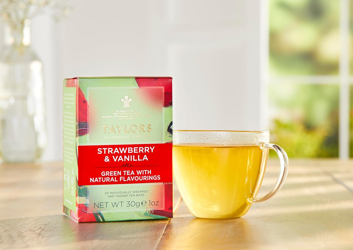 Té Verde de Frutilla & Vainilla caja 20 bolsas
