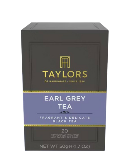 Té Taylors Earl Grey caja 20 bolsas