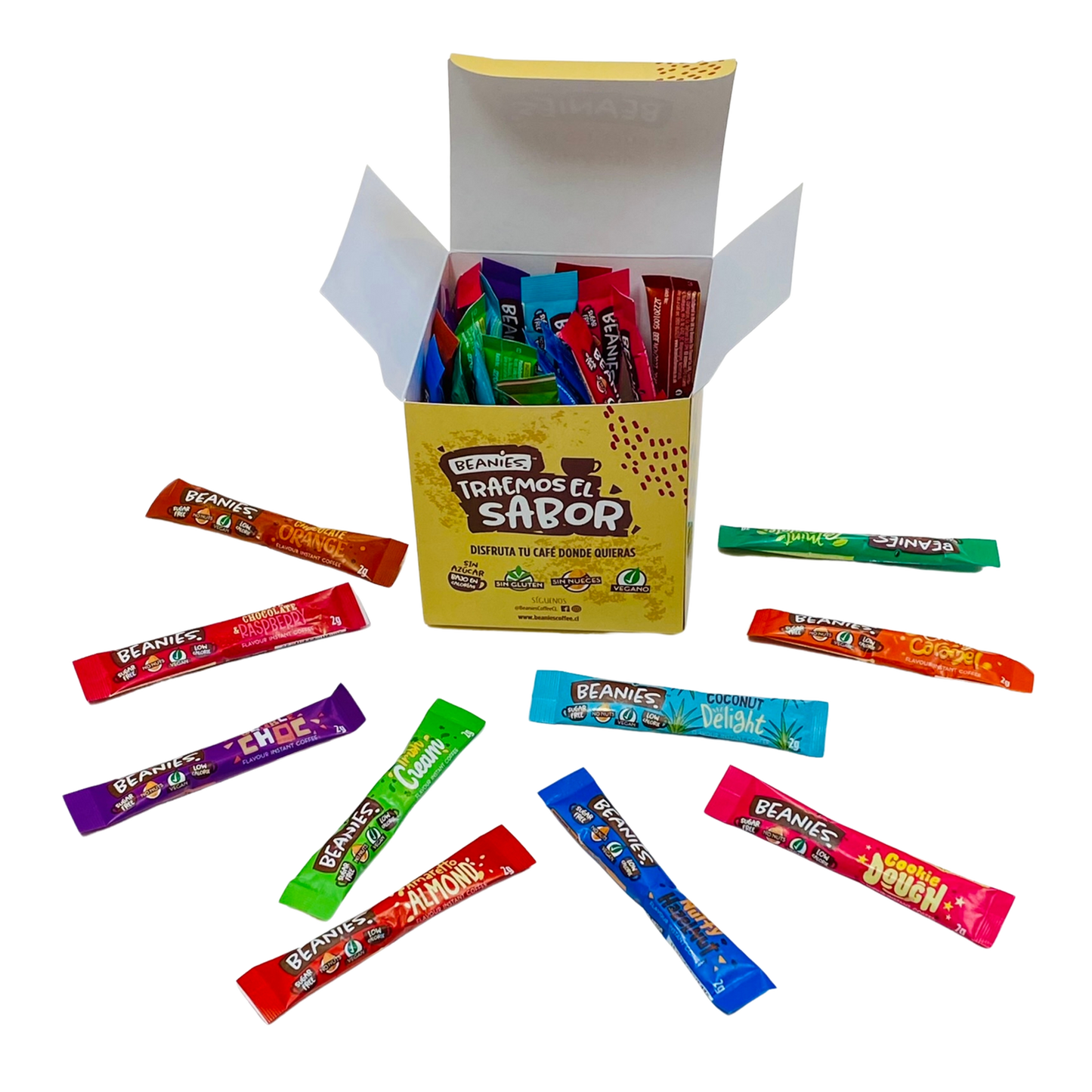 Caja Beanies con 40 sachets